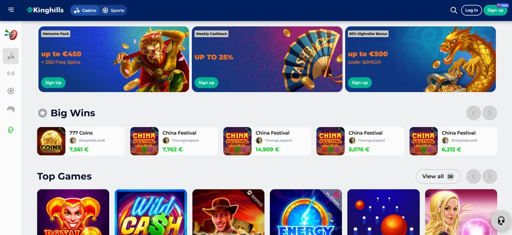 KingHills Casino 